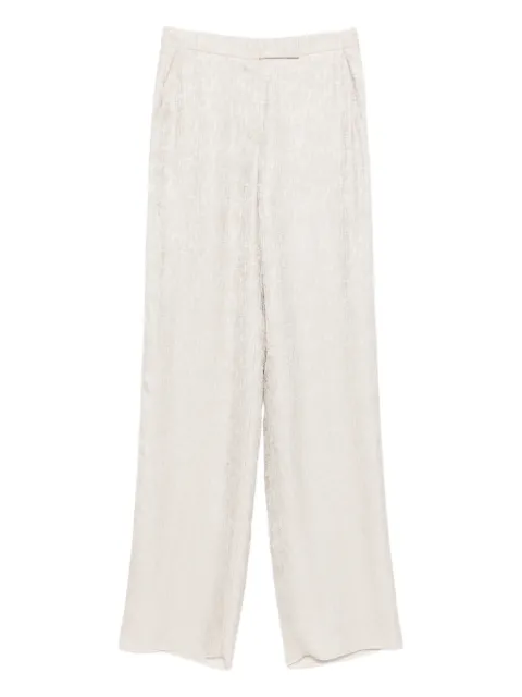 Emporio Armani textured trousers Neutrals EW003756TE18978