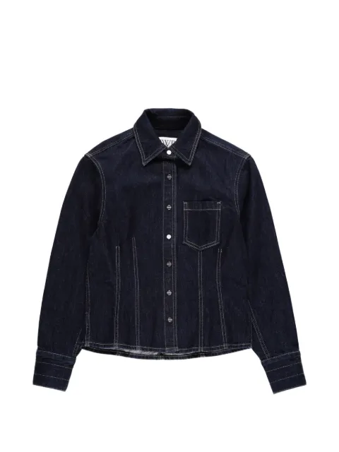 TWP Franny front-pocket denim shirt Blue O555494W389