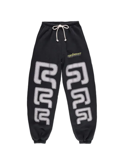 RRR123 R Sweat drawstring-fastening track pants Black RSWTSP08
