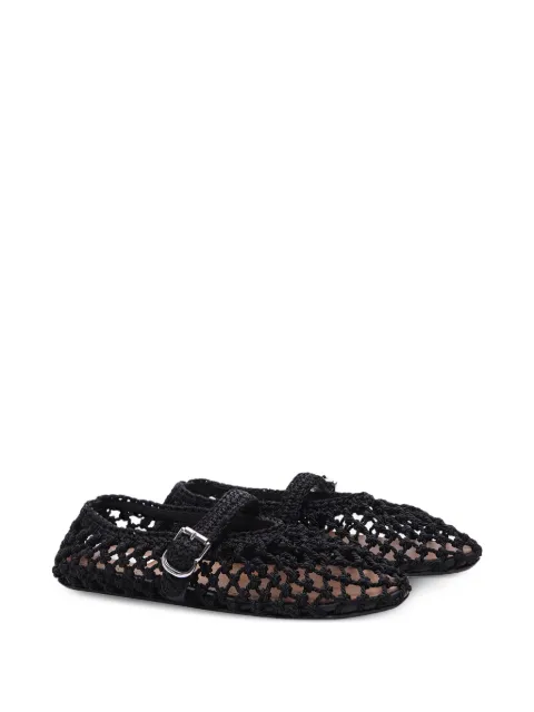 Alaïa hand-knotted strap ballet flats Black AA3A029I202999