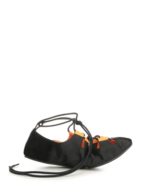 Alaïa lace-up ballet flats Black AA3A1030A043