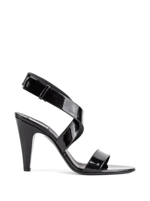 Alaïa patent-leather heeled sandals Black AA3S2016I037999