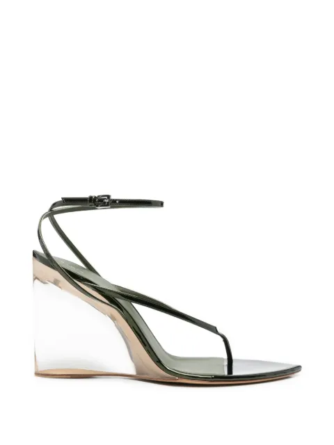 Alaïa wedge-heel sandals Green AA3S3007I137601