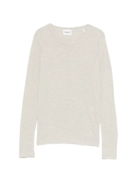 MARANT ÉTOILE Kaaron striped T-shirt Neutrals TS0012FBD1N02E