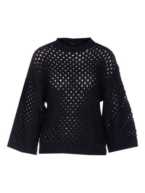 Fabiana Filippi sequin-detail crew-neck sweater Blue MAD266F034L7505146