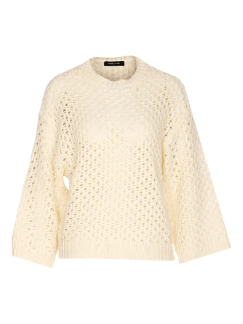 Fabiana Filippi sequin-detail crew-neck sweater Neutrals MAD266F034L75025
