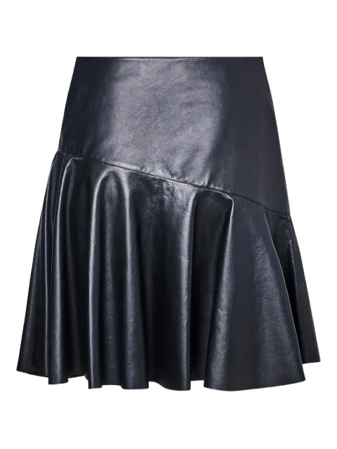 Yves Salomon panelled leather skirt Black 26EYJ22247APAR