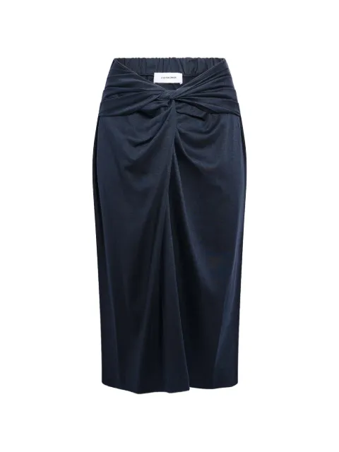 Yves Salomon draped skirt Black 26EYJ50370JESI