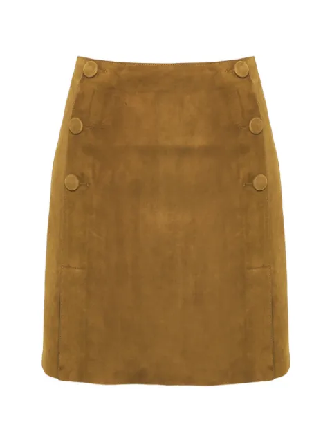 Yves Salomon buttons double-sided mini skirt Brown 26EYJ23248APAV
