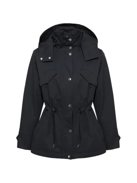 Yves Salomon hooded parka Blue 26EFV00672L02W
