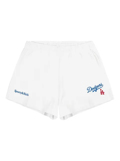 Sporty & Rich embroidered shorts White WSH037627666WH01HITE
