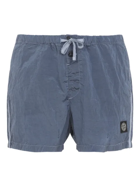Stone Island B100003 Nylon Metal in Econyl® slim-fit swim shorts with pockets Blue L1S15B100003S0043