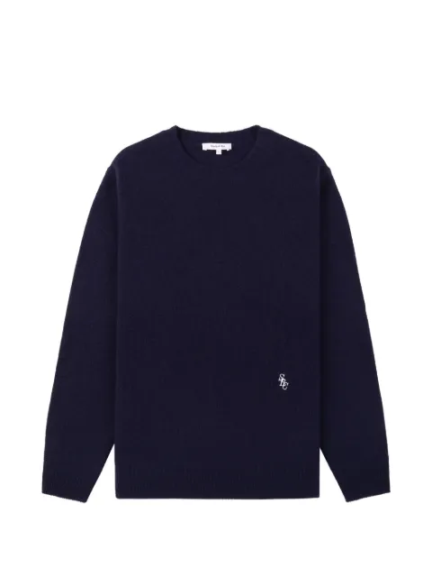 Sporty & Rich logo knitwear Blue WS08362302BL106