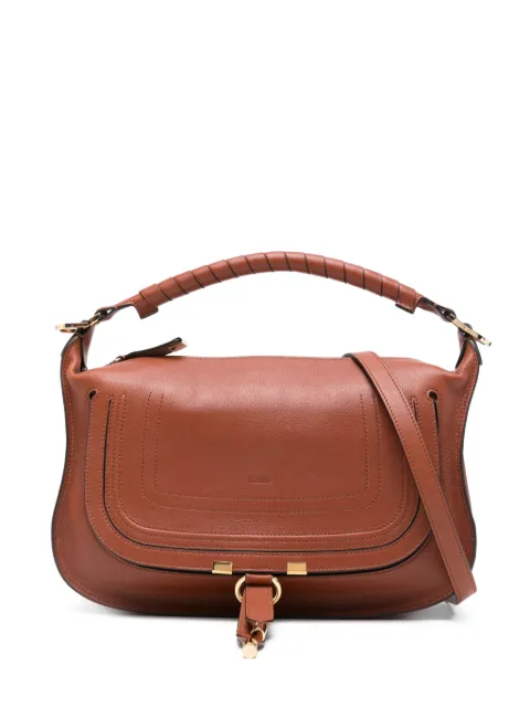 Chloé small Marcie leather crossbody bag Brown CH26SS882R35