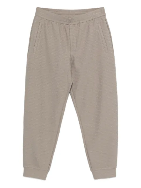 Emporio Armani logo-pattern track pants Grey EM004535AF13700F8219