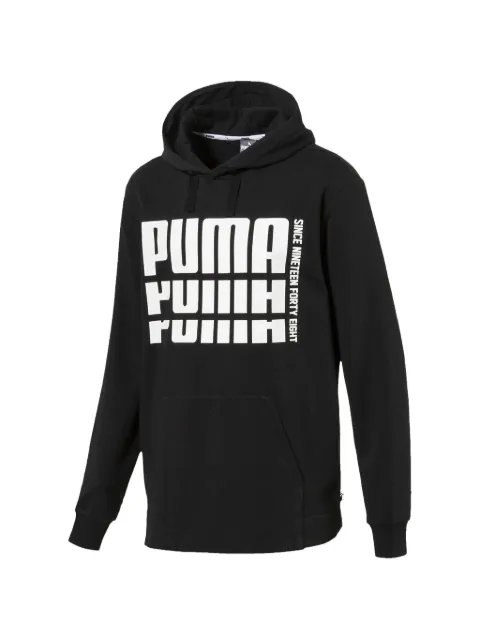 PUMA logo-print hoodie Black 85339001