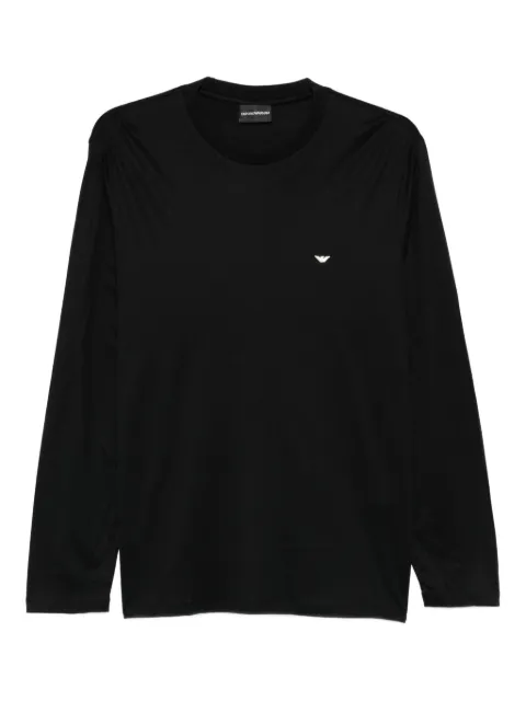 Emporio Armani logo-embroidered T-shirt Black EM004591AF13747