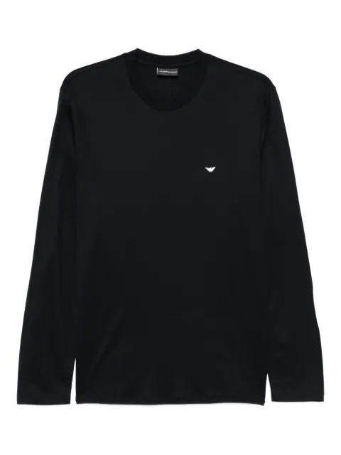 Emporio Armani logo long-sleeve T-shirt Blue EM004591AF13747