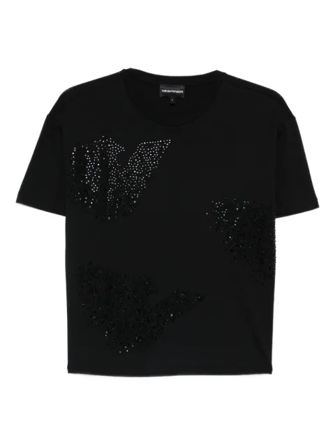 Emporio Armani embellishment T-shirt Black EW003595AF12597
