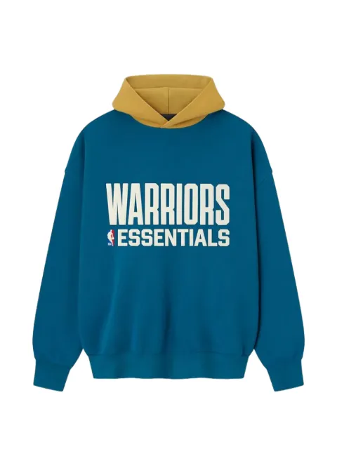 FEAR OF GOD ESSENTIALS x NBA Golden State Warriors colourblock hoodie Blue 192NB256409F