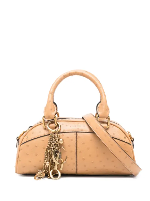 Chloé mini Bowling charm tote bag Neutrals CH26SS956Q81