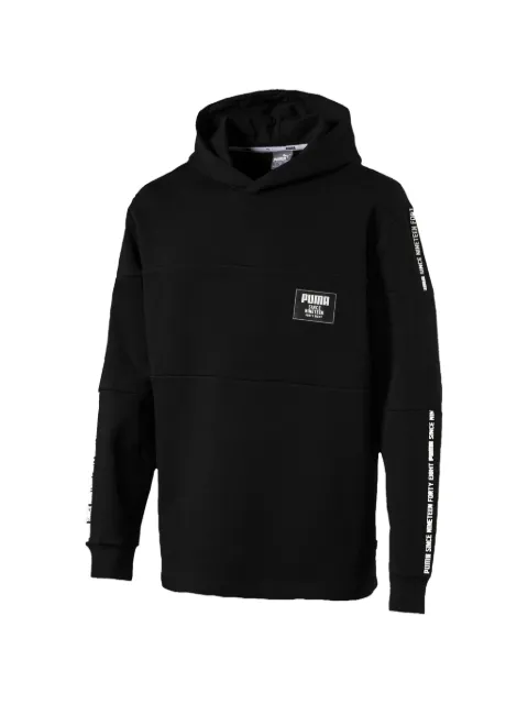 PUMA Rebel Block patch to the front hoodie Black 85240001