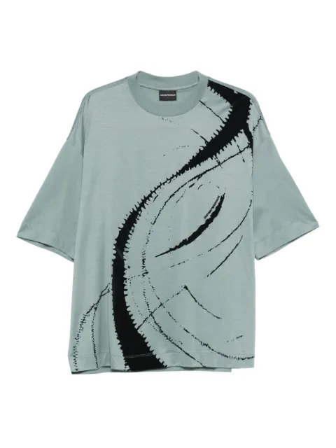 Emporio Armani graphic-print T-shirt Green EM004909AF10017U9170
