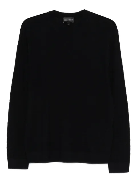 Emporio Armani logo-embossed top Blue EM004378AF24416