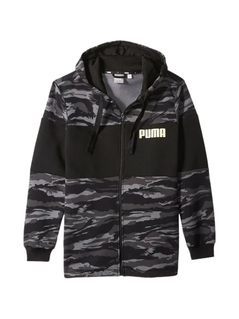 PUMA camouflage-print full-zip hoodie Grey 85505401