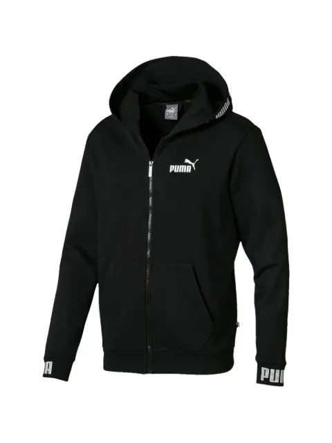 PUMA logo-print hoodie Black 85473801
