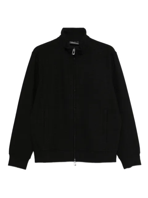 Emporio Armani textured zip-up sweatshirt Black EM004534AF13700