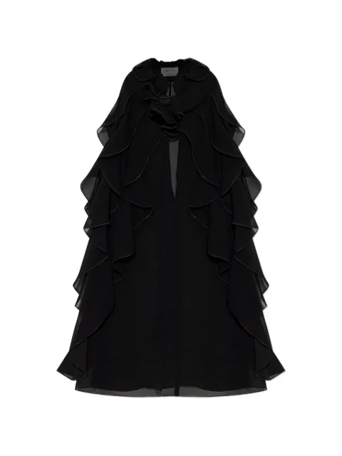 Alexander McQueen ruffled top Black 846784QBADS
