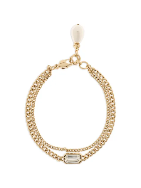 Alexander McQueen pearl-detail bracelet Gold 855293J161P