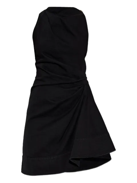 Alexander McQueen twisted sleeveless dress Black 852270QMAD2