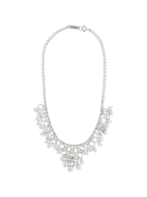 ISABEL MARANT beaded chain necklace Silver RC0079FAD1B03B