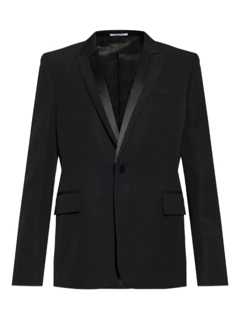 Alexander McQueen shawl-lapel single-breasted blazer Black 852980QVAAA