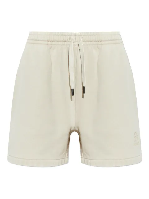 MARANT ÉTOILE Miranae logo-embroired track shorts Neutrals SH0286FAD1M06E