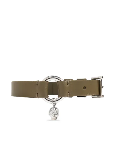 Alexander McQueen skull charm bracelet Green 8553241AAWT