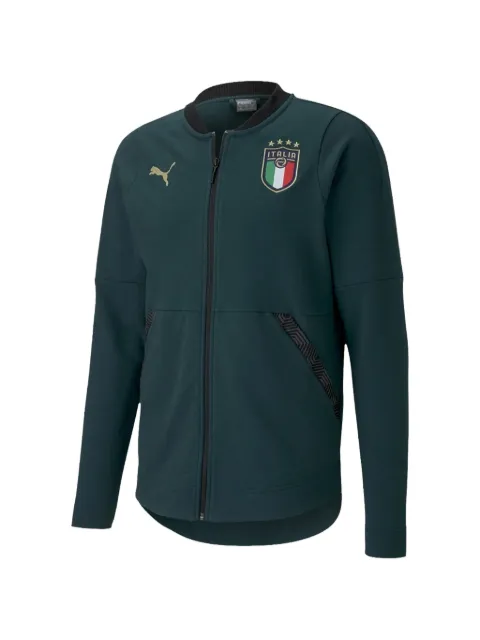 PUMA FIGC Italian Football Federation full-zip sweatshirt Green 75722503