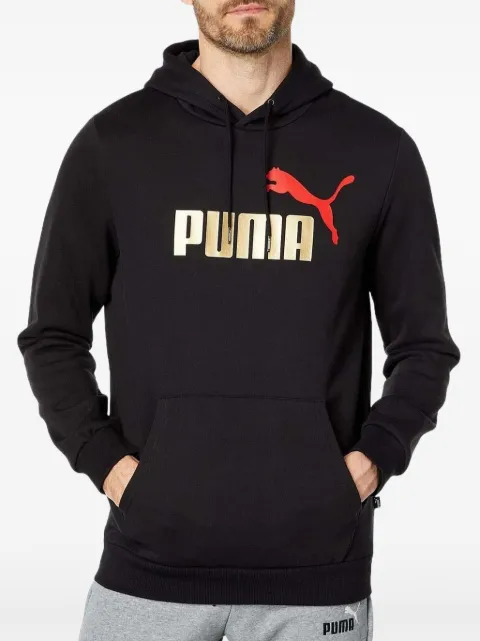 PUMA big logo fleece T-shirt Black 84684990