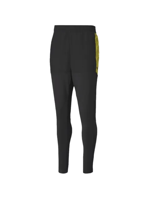 PUMA yellow-detail track pants Black 65652804