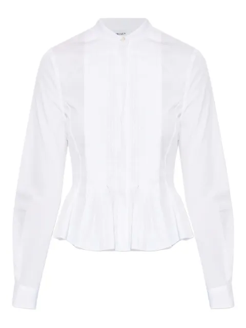 Alexander McQueen pleated shirt White 848071QAABS