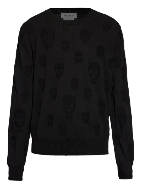 Alexander McQueen skull-pattern sweater Black 857020Q1BGD