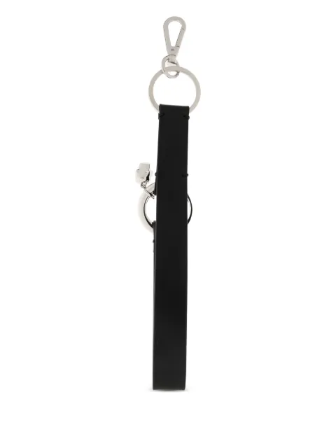 Alexander McQueen skull-motif leather keyring Black 8577721AAWL