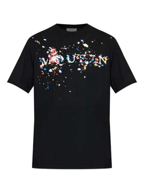 Alexander McQueen confetti-detail T-shirt Black 857144QTAEF