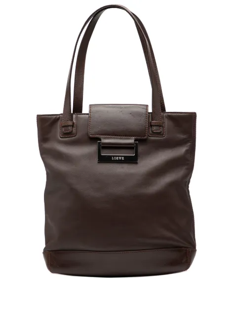 Loewe Pre-Owned 2003 Leather tote bag Brown ZSV5Q84GLQHF2I7Q
