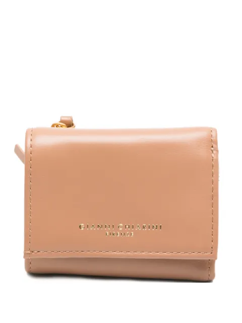 GIANNI CHIARINI zip leather wallet Neutrals PFW5065NA