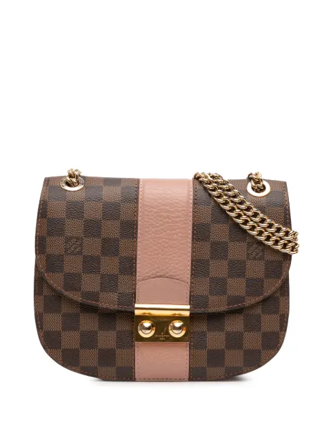 Louis Vuitton Pre-Owned 2017 Damier Ebene Cuir Taurillon Wight shoulder bag Brown LKJ48JI7VQBAX7HS