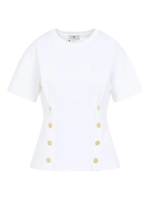 Elisabetta Franchi button-detail top White MA00461E2