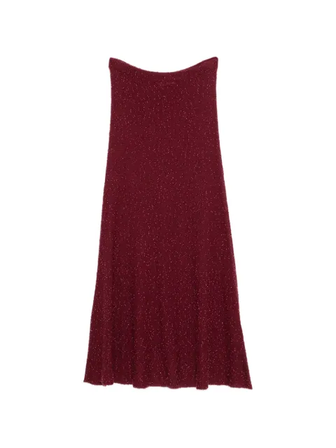 Gabriela Hearst Sabine beads-detail midi skirt Red 3269036A116